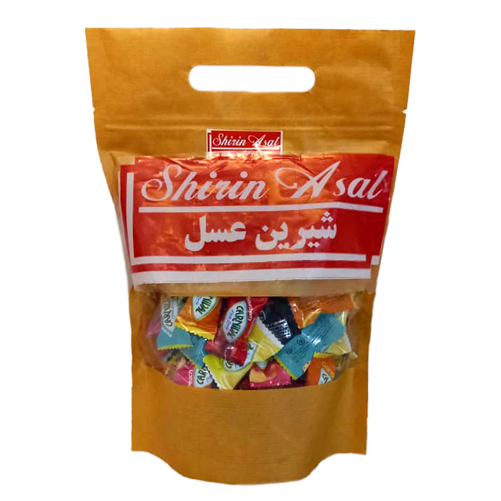 شکلات آبنبات میوه ای با مغز پاستیل شیرین عسل